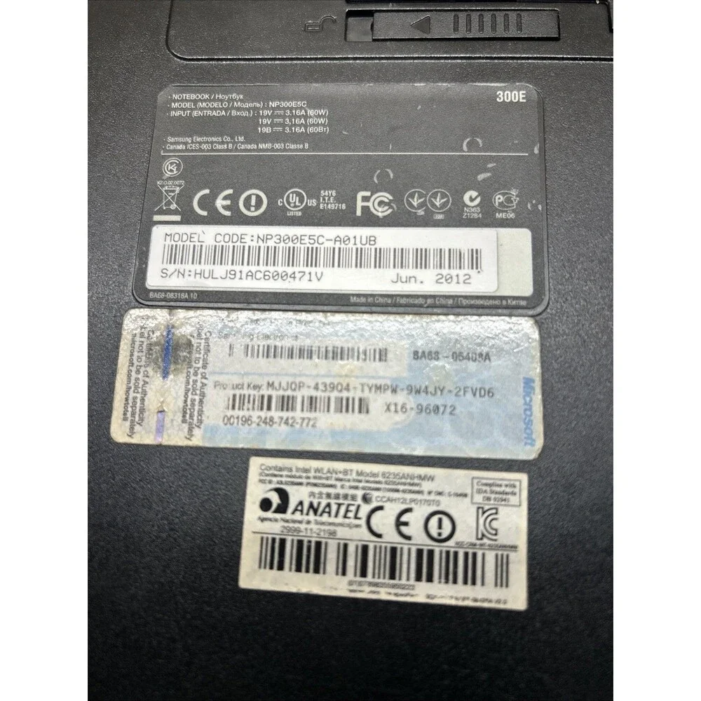 Samsung NP300E5C 15.6
